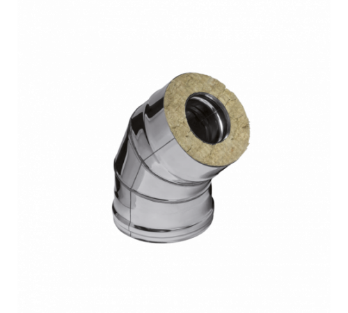 Сэндвич-колено Ferrum HF Plus 135° (430/1,0мм + нерж.) Ф150х210