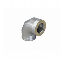 Сэндвич-колено Ferrum GS-Z 90° (430/0,5мм + оц.) Ф130х200