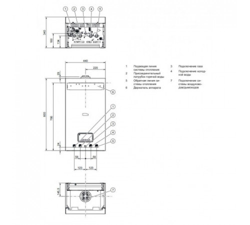 Конвекционный газовый котел Protherm Пантера 25 KTV (2015), 25 кВт, двухконтурный, белый