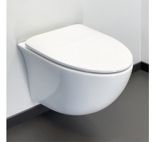 Унитаз подвесной Comforty 107 безободковый, сиденье дюропласт softclose тонкое, быстросъёмное