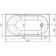 Ванна акриловая Eurolux OBERONY 170х75