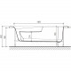 Ванна акриловая Eurolux BAGI 170x100 R
