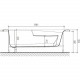 Ванна акриловая Eurolux BAGI 170x100 L