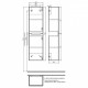 Пенал подвесной IDDIS Edifice EDI40L0i97, Светло-серый, 40 см