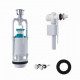 Арматура смывная IDDIS Optima Home F012400-0005, Белый, 1-ур, боковой подвод, тип А
