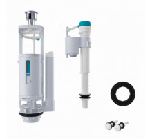 Арматура смывная IDDIS Optima Home F012400-01K, Белый, 2-ур, нижний подвод, тип А