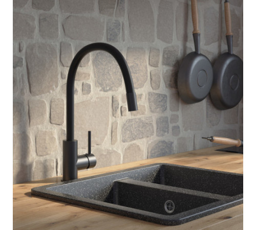 Смеситель для кухни IDDIS Kitchen 360 K36BLJ0i05, Черный матовый