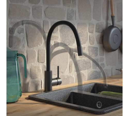 Смеситель для кухни IDDIS Kitchen 360 K36BLJ0i05, Черный матовый
