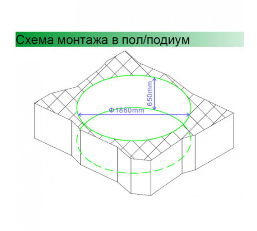 Акриловая ванна Gemy G9090 K
