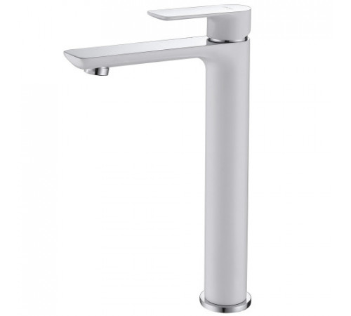 Смеситель ABBER Weiss Insel AF8011W для раковины, белый-хром