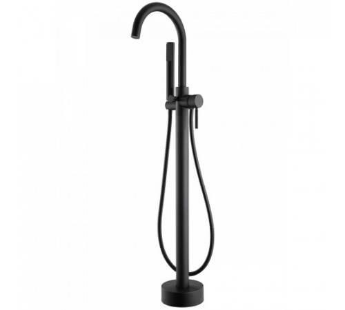Смеситель ABBER Wasser Kreis AF8116B напольный, черный матовый