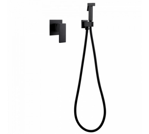 Смеситель ABBER Daheim AF8225B с гигиеническим душем, черный матовый
