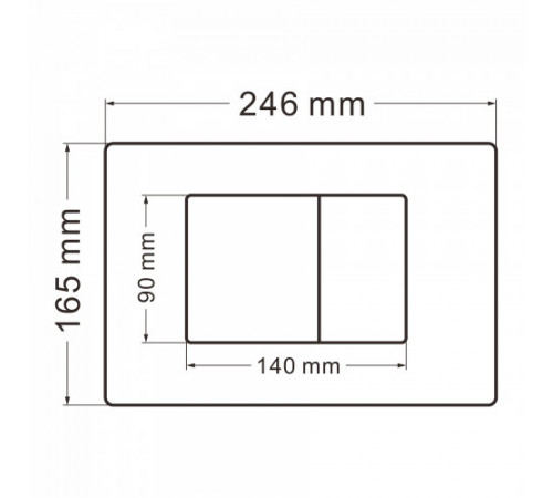 Кнопка смыва ABBER AC0120MMG золото матовое