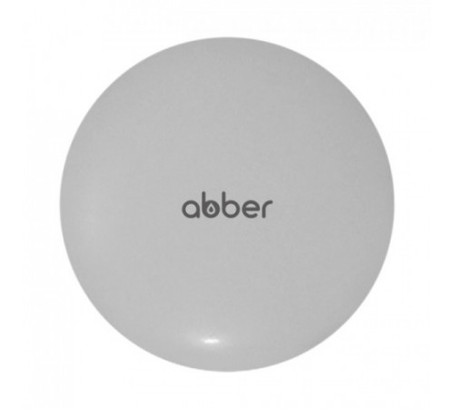 Накладка на слив для раковины ABBER AC0014MLG светло-серая матовая, керамика