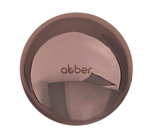 Накладка на слив для раковины ABBER AC0014RG розовое золото, керамика