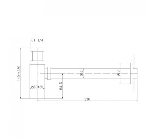 Сифон для раковины ABBER AF0031NG, никель