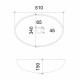 Раковина накладная стеклянная ABBER Glas AK2304 прозрачная