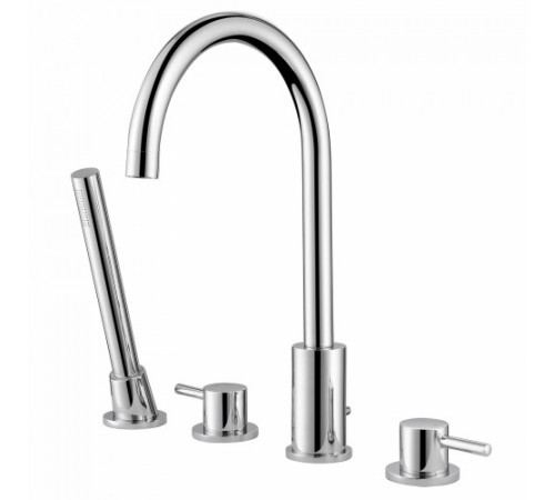 Смеситель ABBER Wasser Kreis AF8113 на борт ванны, хром