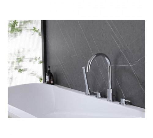 Смеситель ABBER Wasser Kreis AF8113 на борт ванны, хром