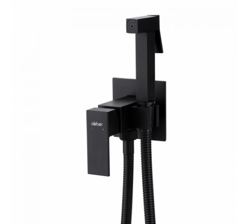 Смеситель ABBER Daheim AF8226B с гигиеническим душем, черный матовый