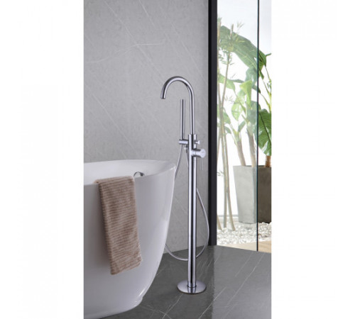 Смеситель ABBER Wasser Kreis AF8115 напольный для ванны, хром