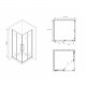 Душевой уголок ABBER Schwarzer Diamant AG02100BDTH